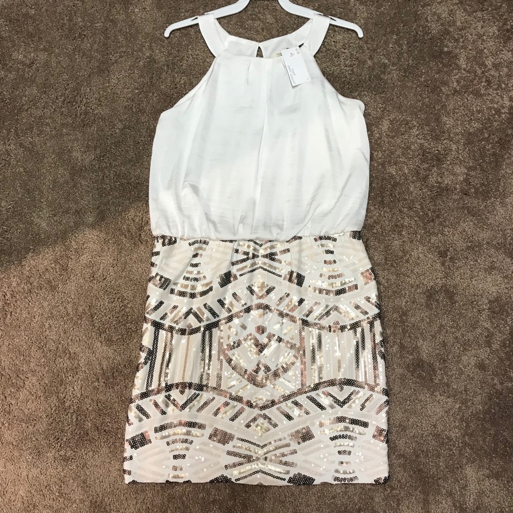 May & July contrast combo dress size L.